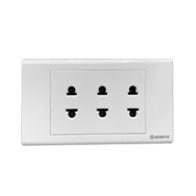 3 Ổ cắm 2 chấu 16A SINO S18ASU3