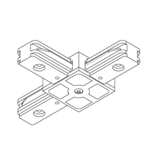 Bộ nối chữ T ray tracklight RAY Rạng Đông TRL01/NCT