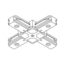 Bộ nối chữ thập ray tracklight RAY Rạng Đông TRL01/NC+