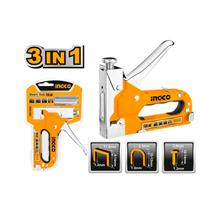 Dụng cụ bấm đinh ghim 3 in 1 (có điều chỉnh tăng lực) INGCO HSG1405
