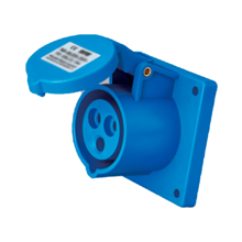 Ổ cắm cố định gắn âm 2P+E 16A IP44 MPE MPN-313