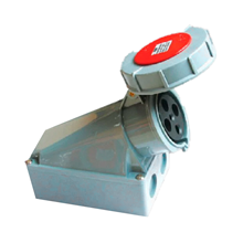 Ổ cắm cố định gắn nổi 3P+E 125A IP67 MPE MPN-1442