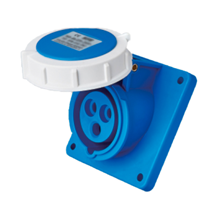 Ổ cắm cố định loại xéo 2P+E 16A IP67 MPE MPN-4132